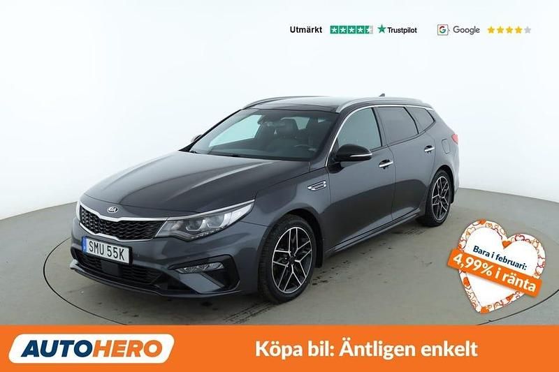 Grå Begagnad 2020 Kia Optima GT-Line Kombi | 215 000 kr (Marknadspris) - Bild 1/4