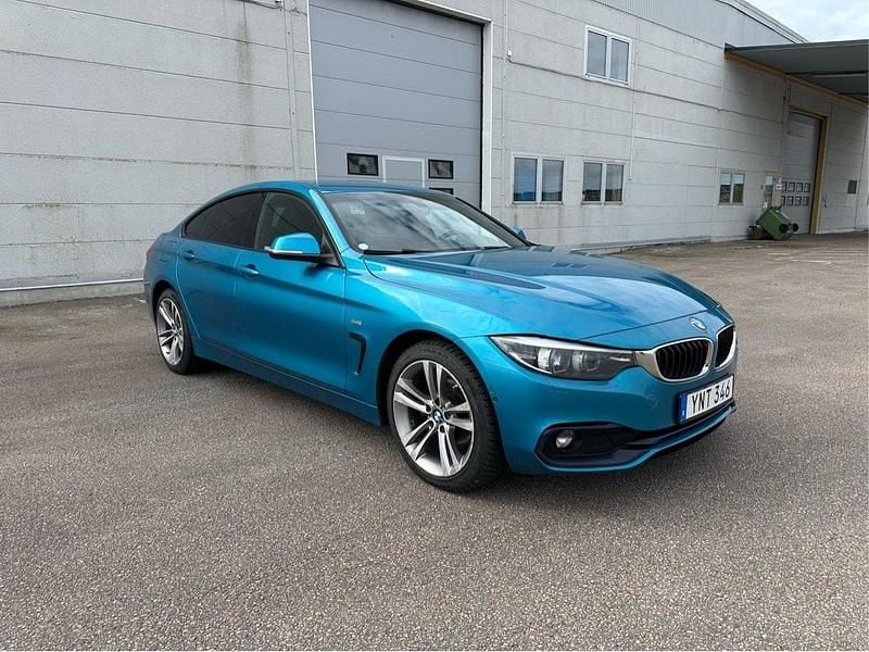 Blå Begagnad 2018 BMW 420 Gran Coupé Sport Line Sportkupé | 120 000 kr (Superpris) - Bild 1/4