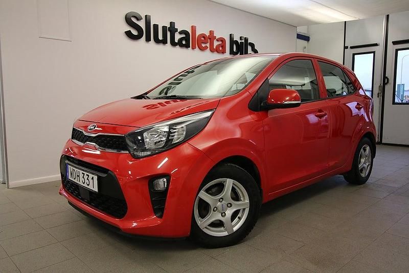 Röd Begagnad 2018 Kia Picanto Advance Halvkombi | 79 900 kr (Marknadspris) - Bild 1/4
