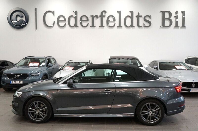 Grå Begagnad 2016 Audi A3 Cabriolet S-Line Cab | 259 000 kr (Marknadspris) - Bild 1/4
