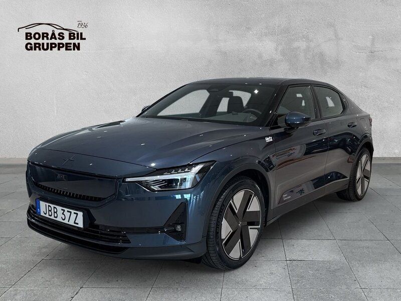 Mörkblå (blå) Begagnad 2025 Polestar 2 Plus Sedan | 555 000 kr - Bild 1/4