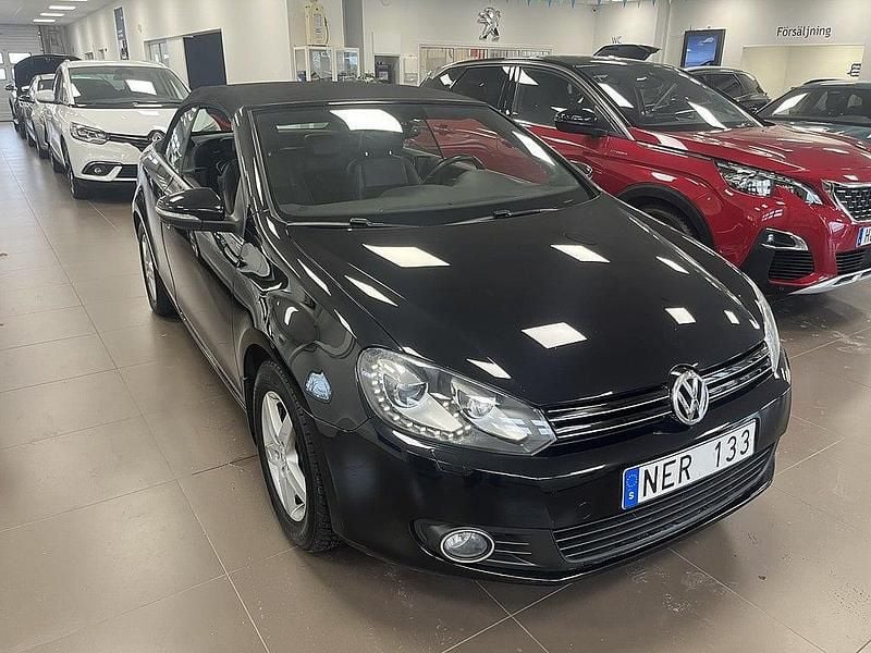 Begagnad VW Golf Cabriolet 122 HK (89 kW) 2012 Svart Cab