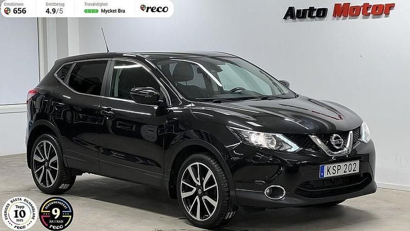 Svart Begagnad 2015 Nissan Qashqai SUV | 139 900 kr (Marknadspris) - Bild 1/3