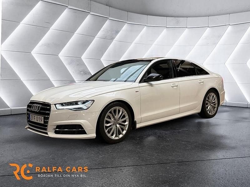 Begagnad Audi A6 S-Line 190 HK (139 kW) 2017 Vit Sedan