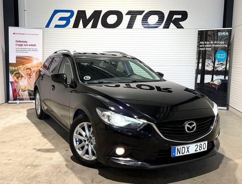 Svart Begagnad 2012 Mazda 6 Kombi | 94 900 kr (Marknadspris) - Bild 1/4