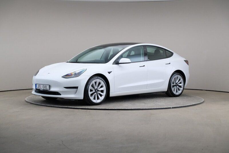Vit Begagnad 2022 Tesla Model 3 Long Range Sedan | 319 000 kr (Marknadspris) - Bild 1/4