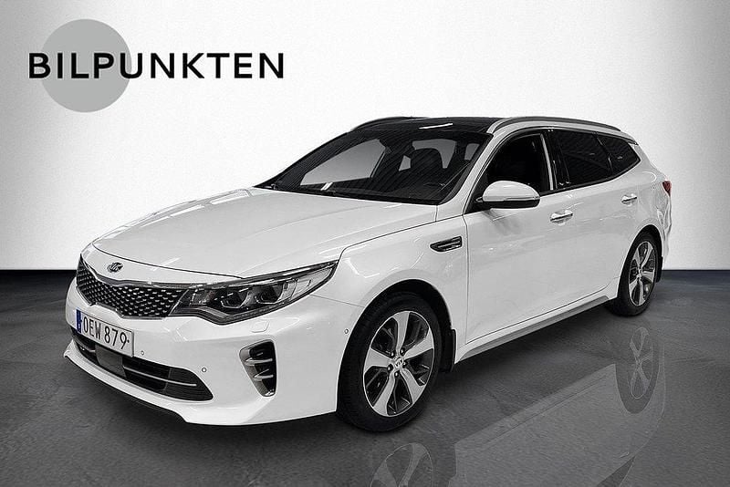 Vit Begagnad 2016 Kia Optima GT-Line Kombi | 159 900 kr (Marknadspris) - Bild 1/4