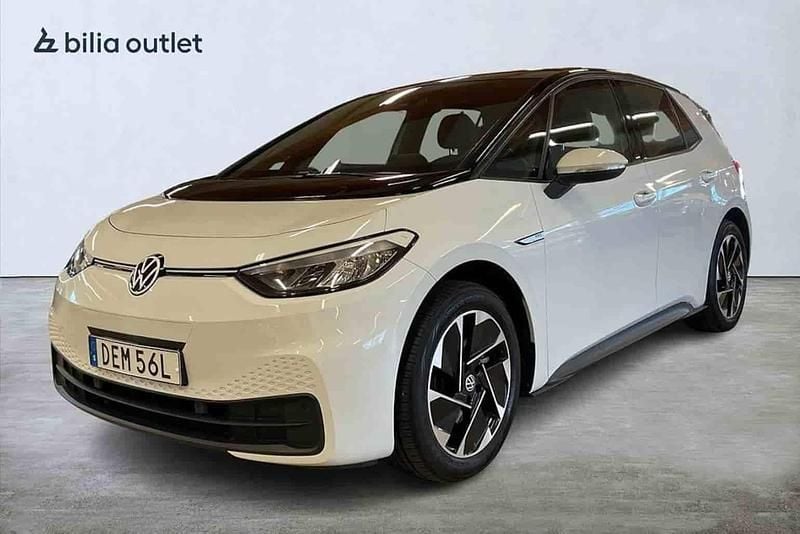 Vit Begagnad 2021 VW ID.3 Pro Performance Halvkombi | 239 900 kr (Marknadspris) - Bild 1/1