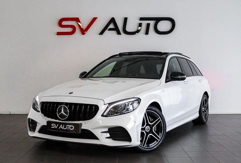 Vit Begagnad 2019 Mercedes C200 AMG Kombi | 349 900 kr - Bild 1/4