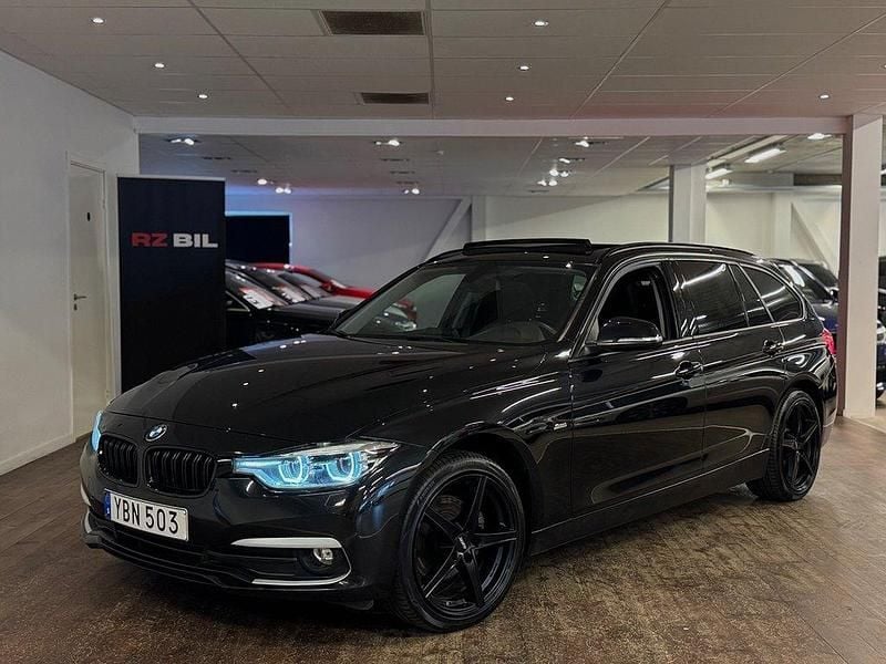 Svart Begagnad 2016 BMW 320 Sport Line Kombi | 149 900 kr (Bra pris) - Bild 1/3
