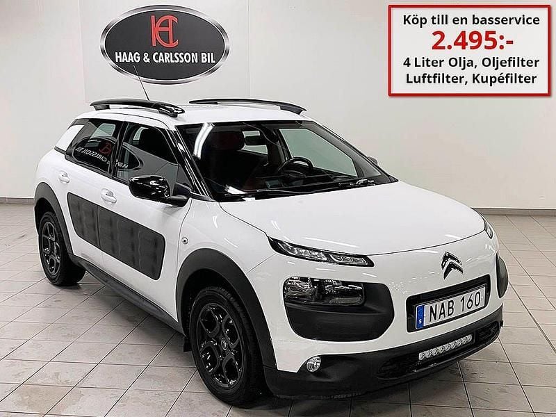 Vit Begagnad 2016 Citroën C4 Cactus PureTech Halvkombi | 114 900 kr (Marknadspris) - Bild 1/4