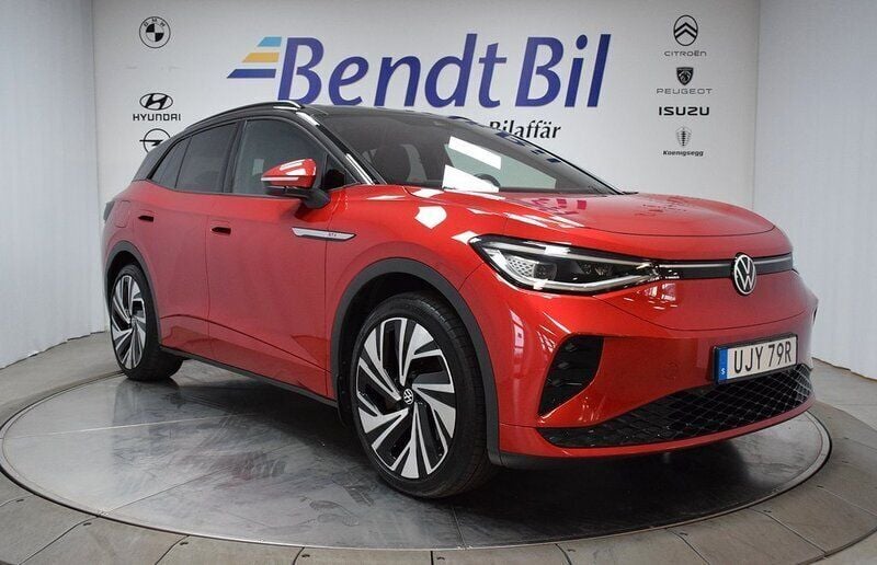 Röd Begagnad 2021 VW ID.4 GTX SUV | 379 500 kr (Bra pris) - Bild 1/3