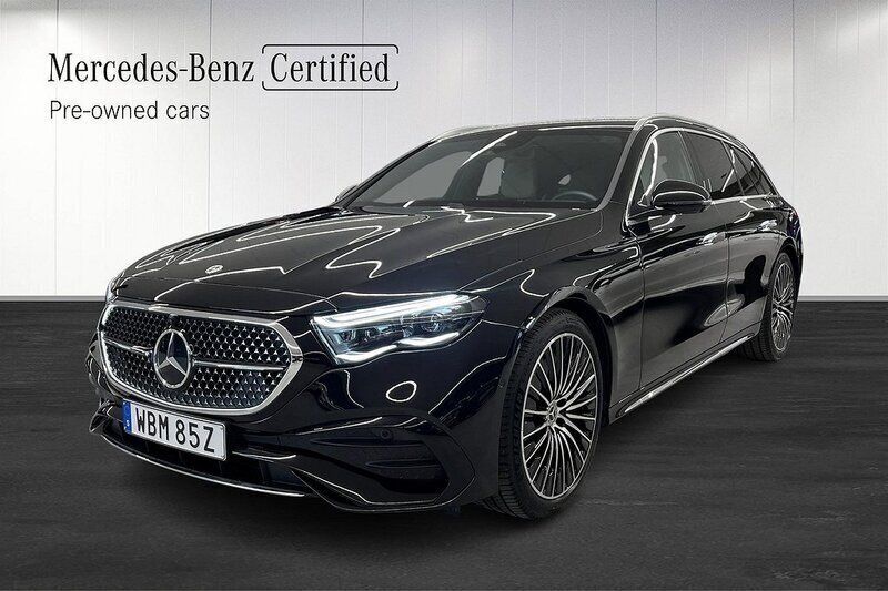 Svart Begagnad 2024 Mercedes E300 AMG Kombi | 698 000 kr (Marknadspris) - Bild 1/4