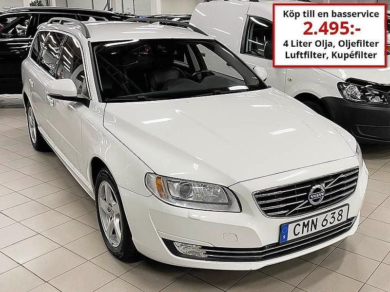 Vit Begagnad 2014 Volvo V70 Momentum Kombi | 169 000 kr (Lite dyr) - Bild 1/4
