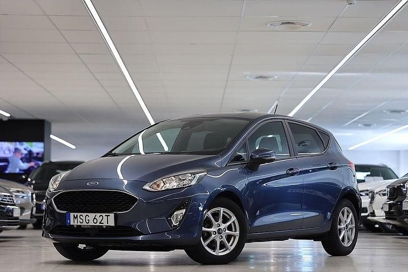 Begagnad Ford Fiesta Trend 101 HK (74 kW) 2019 Blå Halvkombi