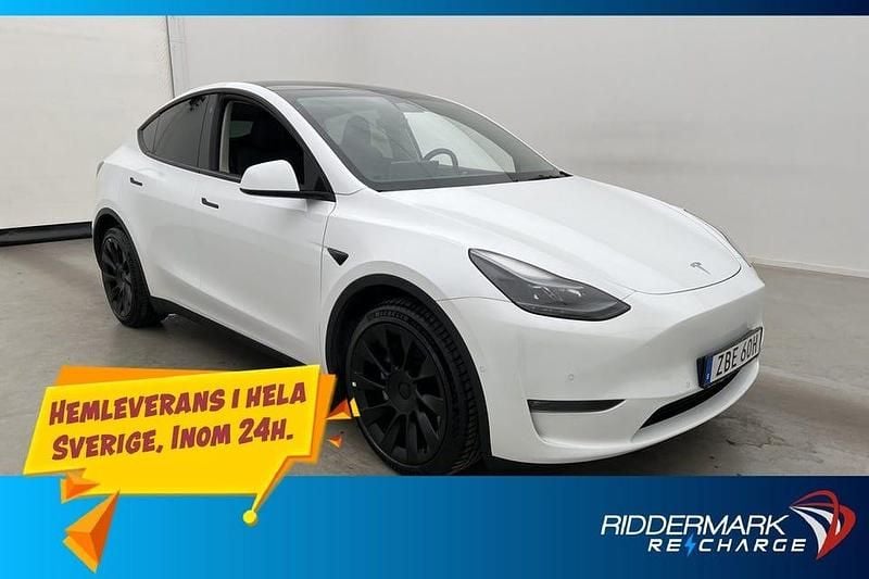 Vit Begagnad 2022 Tesla Model Y Long Range AWD SUV | 399 800 kr (Marknadspris) - Bild 1/3