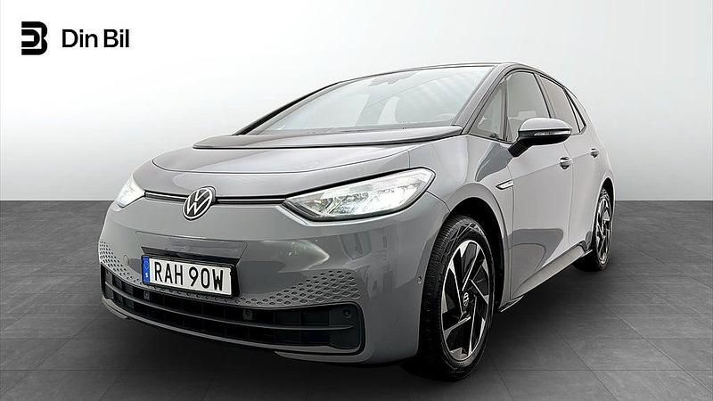 Moonstone grey black Begagnad 2023 VW ID.3 Comfortline Halvkombi | 279 900 kr (Marknadspris) - Bild 1/4
