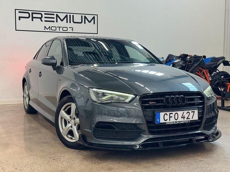 Grå Begagnad 2016 Audi A3 S-Line Sedan | 189 900 kr (Bra pris) - Bild 1/4