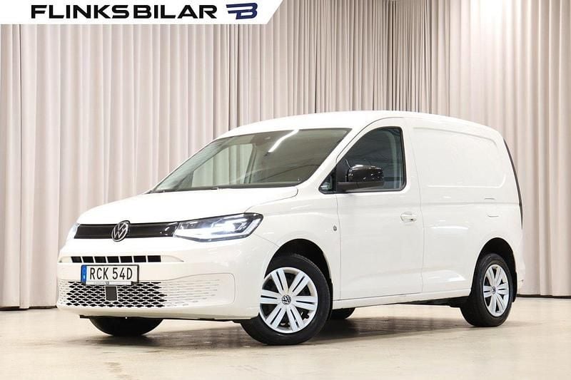 Vit Begagnad 2021 VW Caddy Minibuss | 219 900 kr (Marknadspris) - Bild 1/4