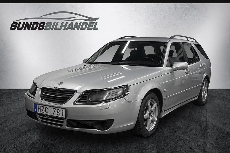 Grå Begagnad 2008 Saab 9-5 Linear Kombi | 39 900 kr (Marknadspris) - Bild 1/4