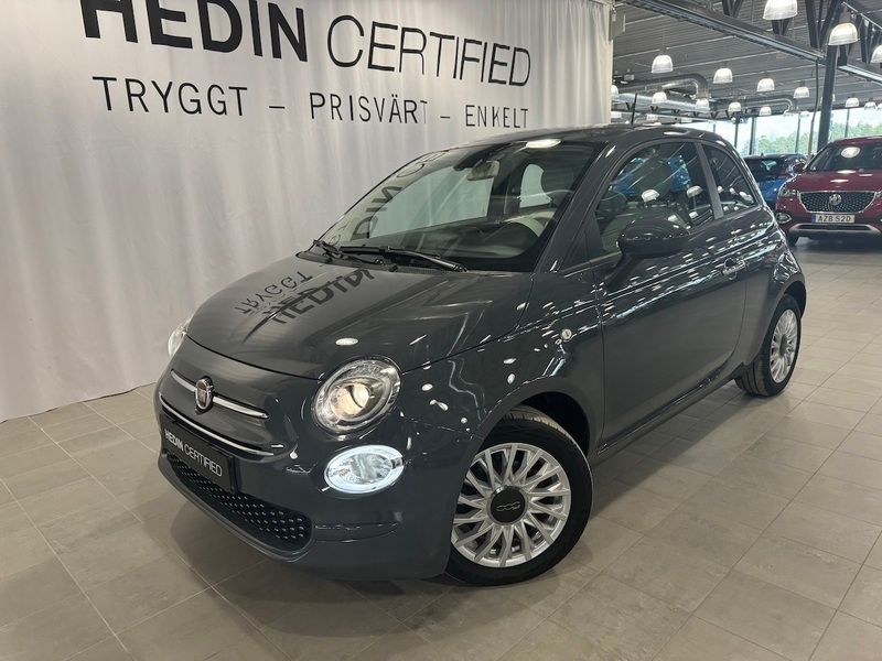 Grå Begagnad 2021 Fiat 500 | 139 900 kr (Marknadspris) - Bild 1/4