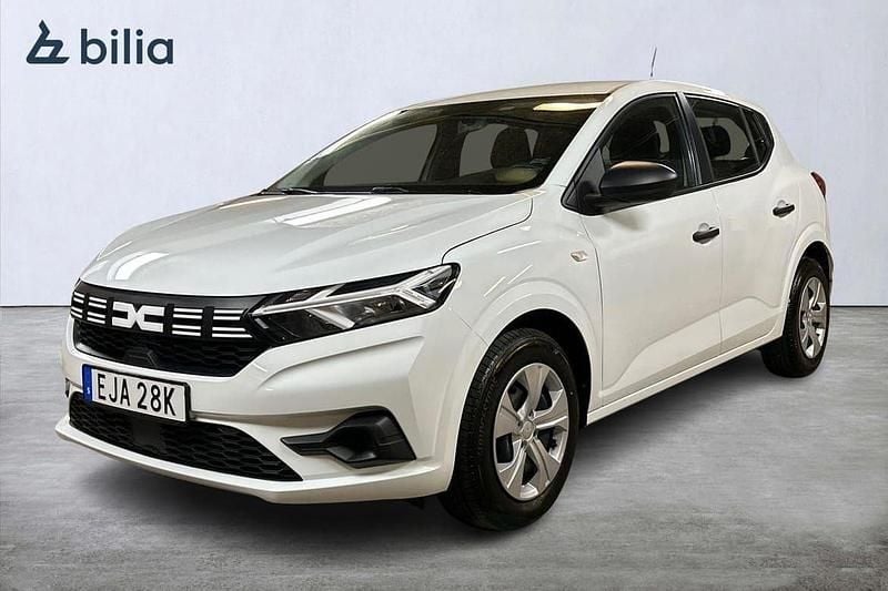 Vit Begagnad 2023 Dacia Sandero Essentiel Halvkombi | 129 900 kr (Bra pris) - Bild 1/3