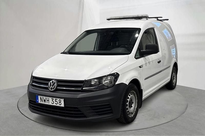 Vit Begagnad 2017 VW Caddy Minibuss | 75 000 kr (Superpris) - Bild 1/4