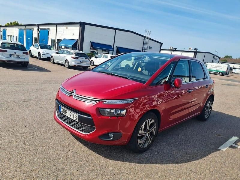 Röd Begagnad 2013 Citroën C4 Picasso Minibuss | 59 900 kr (Marknadspris) - Bild 1/4
