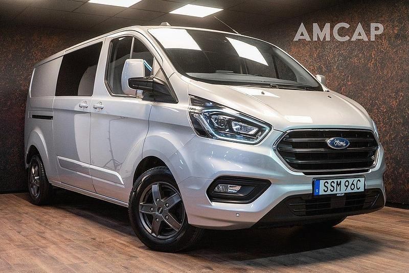 Grå Begagnad 2020 Ford Transit Custom Van | 289 500 kr (Dyr) - Bild 1/4