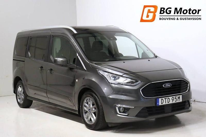 Grå Begagnad 2021 Ford Tourneo Connect Minibuss | 259 900 kr (Dyr) - Bild 1/3
