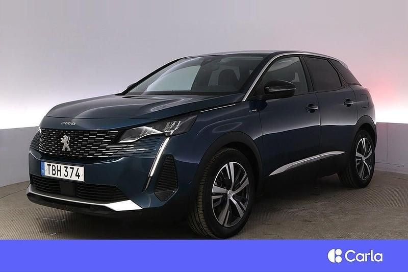 Blå Begagnad 2022 Peugeot 3008 Allure SUV | 266 900 kr (Marknadspris) - Bild 1/4