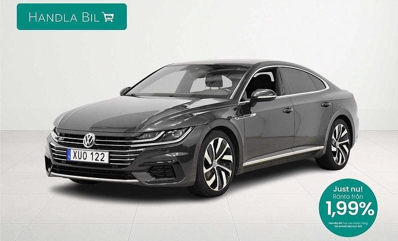 Mörkgrå Begagnad 2019 VW Arteon R-line Halvkombi | 324 900 kr (Marknadspris) - Bild 1/3
