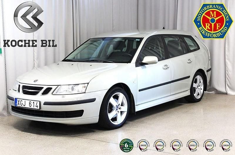 Ljusgul Begagnad 2005 Saab 9-3 Kombi | 69 900 kr - Bild 1/3