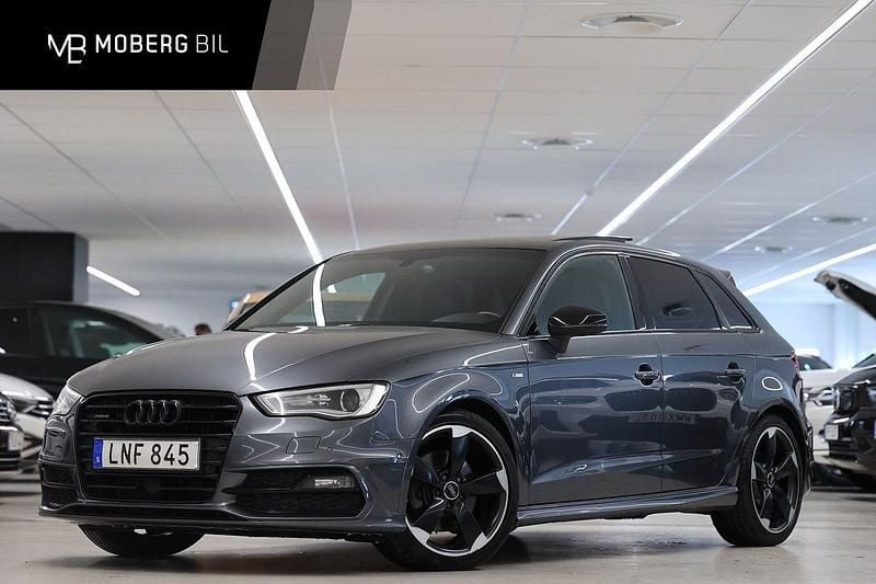 Grå Begagnad 2014 Audi A3 S-Line Halvkombi | 159 900 kr (Marknadspris) - Bild 1/3