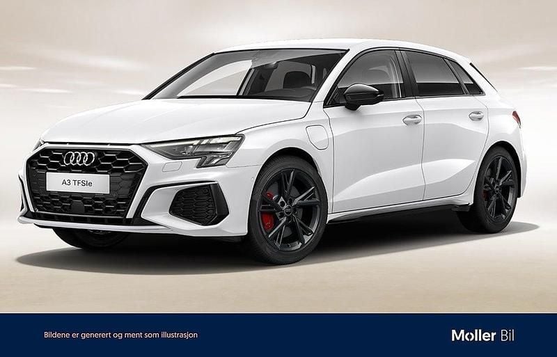 Begagnad Audi A3 Sportback e-tron S-Line 245 HK (180 kW) 2021 Vit Halvkombi