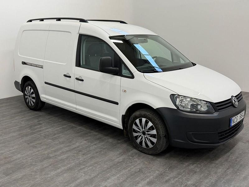 Vit Begagnad 2013 VW Caddy Maxi Minibuss | 79 000 kr (Bra pris) - Bild 1/4