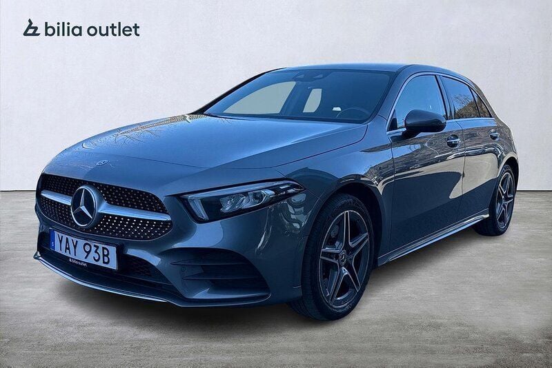 Grå Begagnad 2020 Mercedes A250 Premium Halvkombi | 259 900 kr (Marknadspris) - Bild 1/3