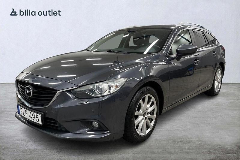 Grå Begagnad 2014 Mazda 6 Kombi | 129 900 kr (Lite dyr) - Bild 1/4