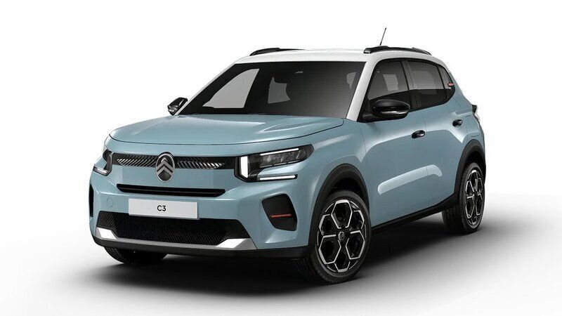 Blå Ny 2025 Citroën C3 PureTech Halvkombi | 229 900 kr - Bild 1/4