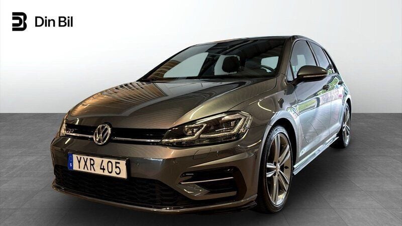 Mörkgrå Begagnad 2017 VW Golf VII R-line Halvkombi | 229 900 kr (Dyr) - Bild 1/4