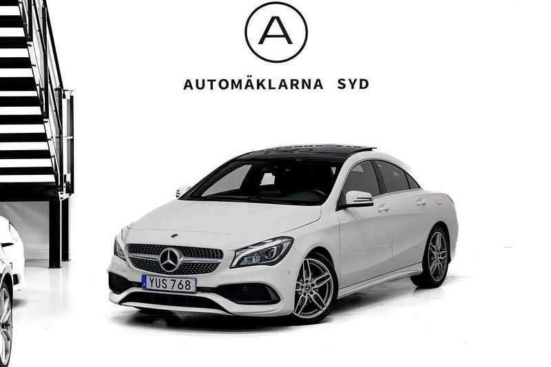 Vit Begagnad 2018 Mercedes CLA200 AMG Sportkupé | 214 900 kr (Marknadspris) - Bild 1/4
