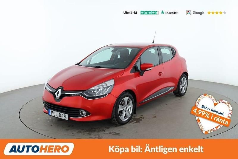 Begagnad Renault Clio IV Dynamique 91 HK (66 kW) 2015 Röd Halvkombi