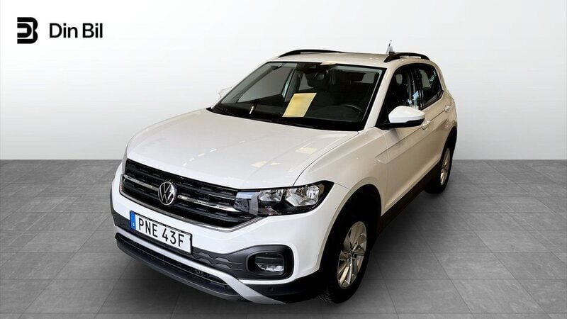 Vit Begagnad 2021 VW T-Cross Comfortline SUV | 189 900 kr (Marknadspris) - Bild 1/4