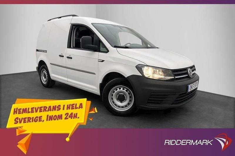 Vit Begagnad 2017 VW Caddy Minibuss | 139 900 kr (Lite dyr) - Bild 1/3