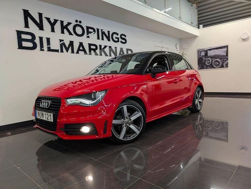 Begagnad Audi A1 Sportback S-Line 86 HK (63 kW) 2014 Röd Halvkombi