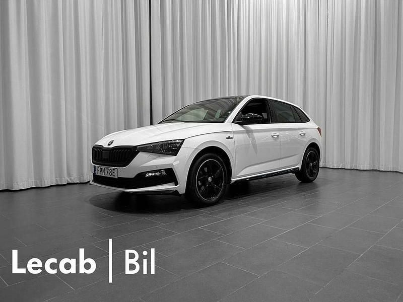Candy white Begagnad 2022 Skoda Scala Monte Carlo Halvkombi | 204 500 kr (Marknadspris) - Bild 1/4