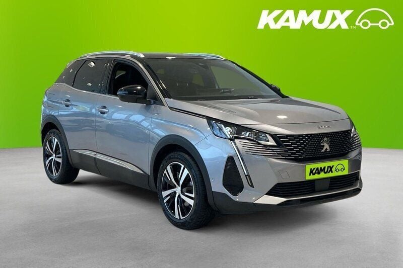 Silver/grå Begagnad 2021 Peugeot 3008 GT-line SUV | 219 110 kr (Marknadspris) - Bild 1/4