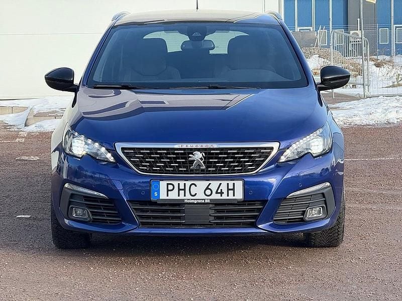 Begagnad Peugeot 308 SW GT-line 131 HK (96 kW) 2019 Blå metallic Kombi