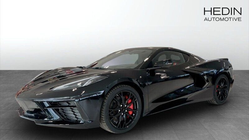 Svart (black) Ny 2024 Chevrolet Corvette Sportkupé | 1 409 250 kr (Bra pris) - Bild 1/4