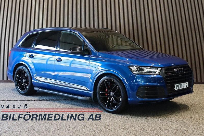 Blå Begagnad 2017 Audi Q7 S-Line SUV | 399 000 kr (Marknadspris) - Bild 1/4